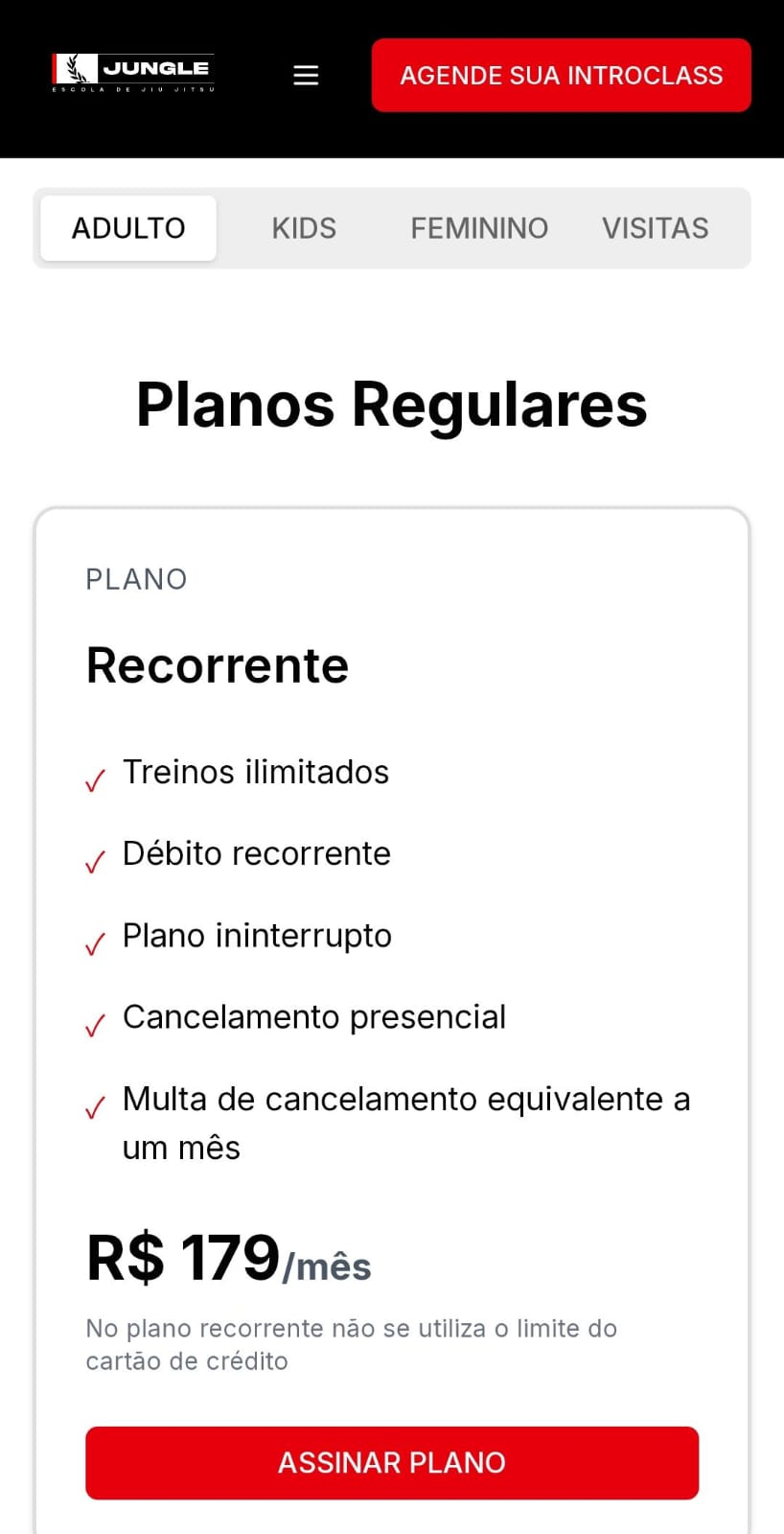 Site Jungle - Planos